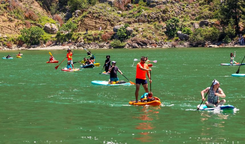 Burdur'da 'Karacaören Doğa ve Su Sporları' etkinliği yapıldı