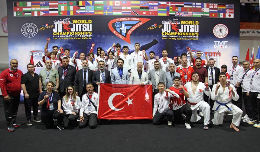 Dünya Ju Jitsu Contact Şampiyonası, Antalya'da yapıldı