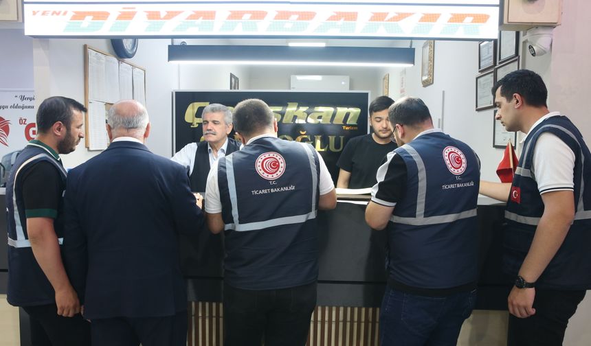 Kahramanmaraş'ta Kurban Bayramı öncesi otogarda denetim yapıldı