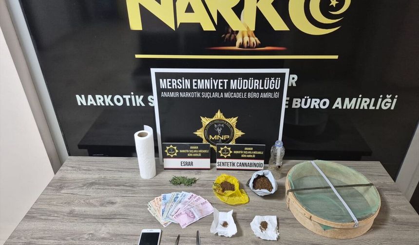 Mersin'de uyuşturucu operasyonunda yakalanan şüpheli tutuklandı