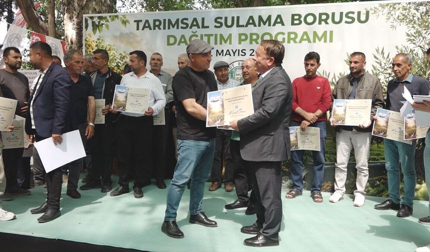 Mut Belediyesinden sulama kooperatiflerine destek