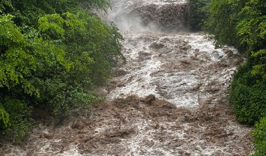 Ordu'nun Korgan ilçesinde yağış etkili oldu