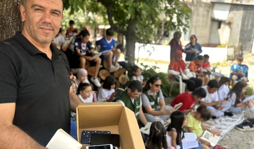 Osmaniye'de teknoloji bağımlılığına karşı kitap okuma etkinliği düzenlendi