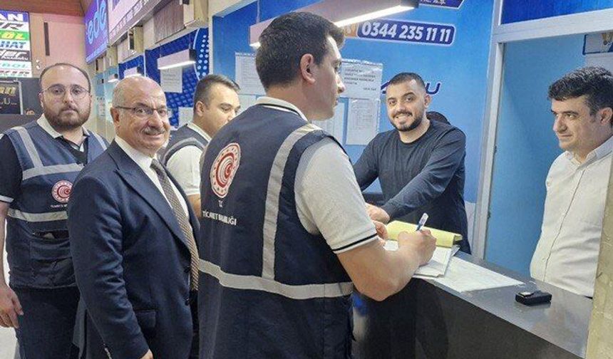 Kahramanmaraş’ta bayram öncesi terminalde sıkı denetim