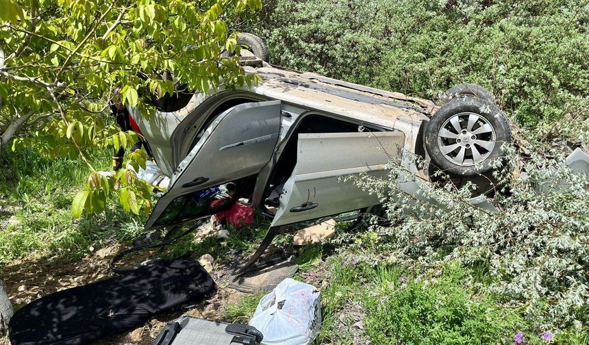 Kahramanmaraş’ta otomobil takla attı: 1 ağır 4 yaralı