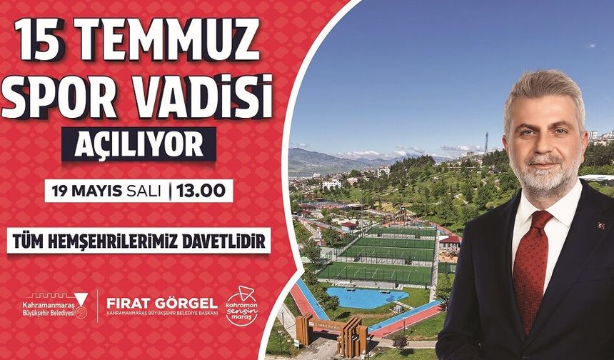 Tüm Vatandaşlar Açılışa Davetli! 15 Temmuz Spor Vadisi Hizmete Açılıyor…