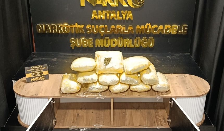 Antalya'da kargo yoluyla uyuşturucu sevkiyatına yönelik operasyonda 1 kişi tutuklandı
