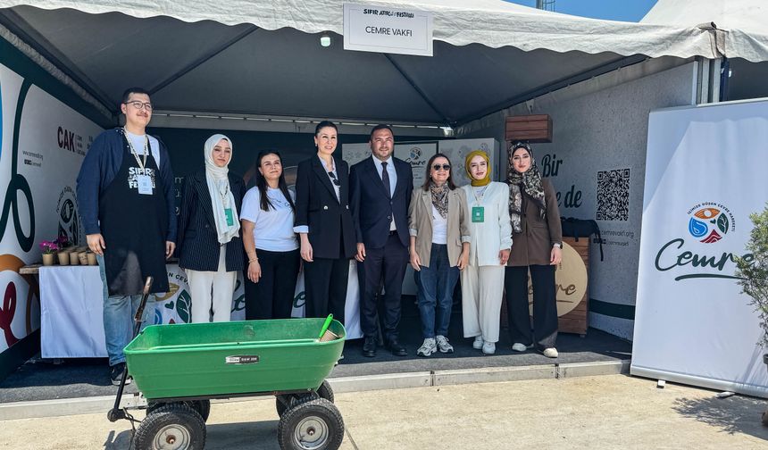 Cemre Vakfı, Sıfır Atık Festivali'nde çocuklar ve gençlerle buluştu