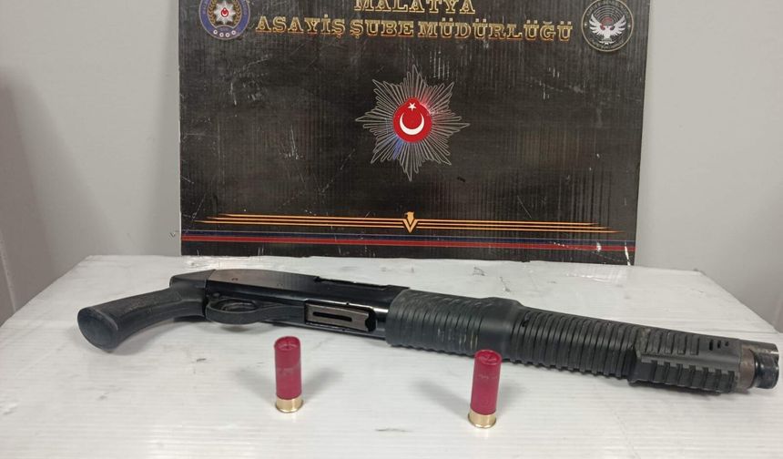 Malatya'da silahlı yaralama şüphelisi olayda kullandığı tüfekle yakalandı