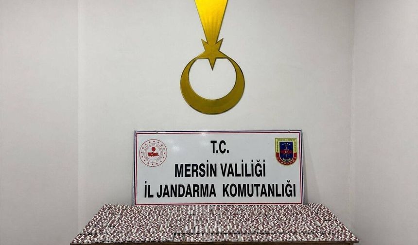 Mersin'de 7 bin 256 sentetik ecza hapı ele geçirildi