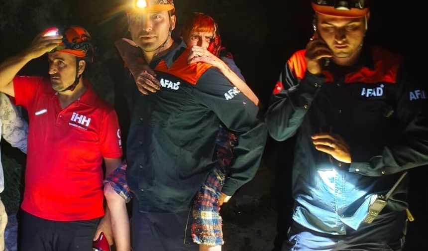 Alanya'da kaybolan yaşlı kadın termal kameralı dronla ormanlık alanda bulundu