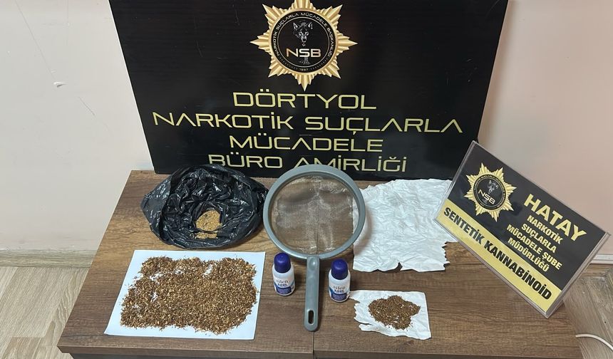 Dörtyol'da uyuşturucu operasyonunda 1 şüpheli yakalandı