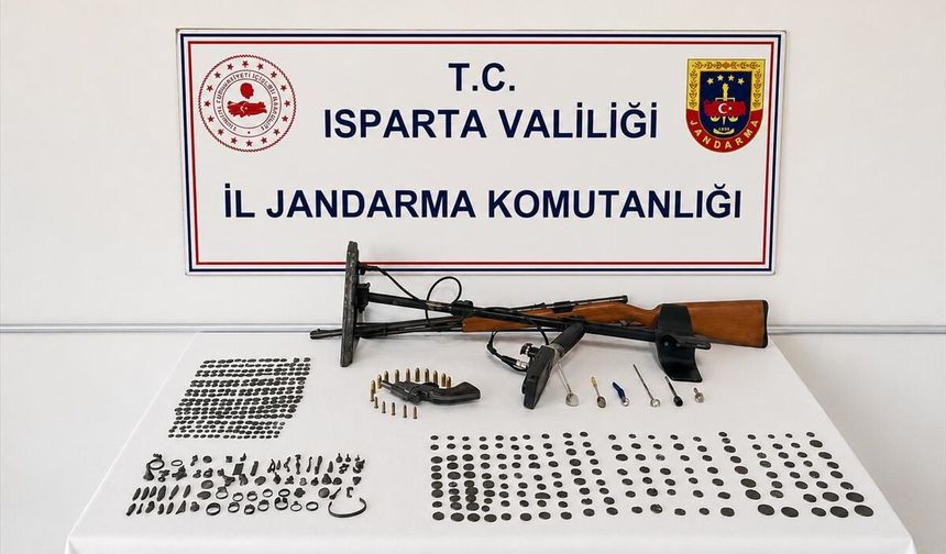 Isparta'da tarihi eser kaçakçılığı operasyonunda bir zanlı yakalandı