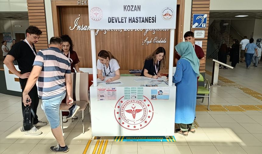 Kozan'da 'Hareket Yaşını Öğren, Sağlıklı Yaşa' kampanyasında yaklaşık 1000 kişiye ulaşıldı