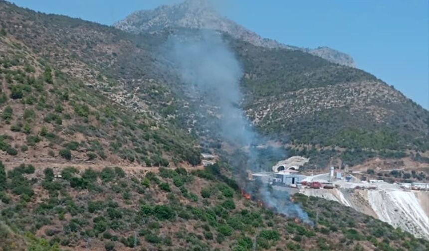 Mersin'de makilik alanda çıkan yangın söndürüldü