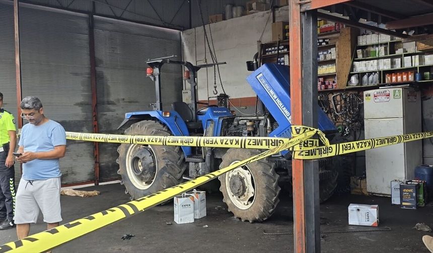 Osmaniye'de traktörün hidrolik aksamına sıkışan tamirci öldü