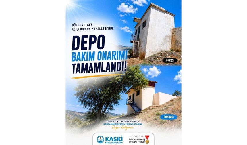 Göksun’da İçme Suyu Depolarına 7 Milyon TL’lik Güçlü Yatırım