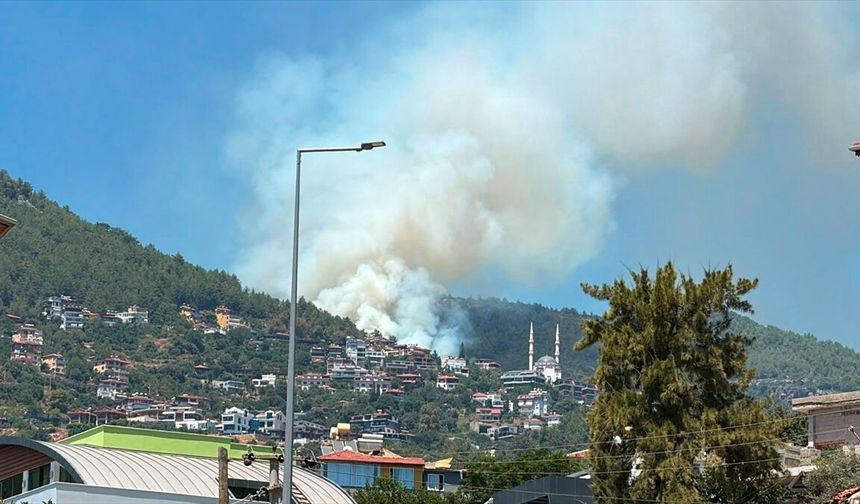 GÜNCELLEME 2 - Antalya'nın Alanya ilçesinde ormanlık alanda çıkan yangın söndürüldü