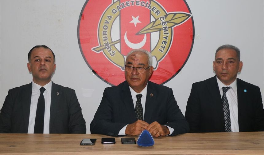 DSP Genel Başkanı Aksakal, Adana'da gazetecilerle buluştu