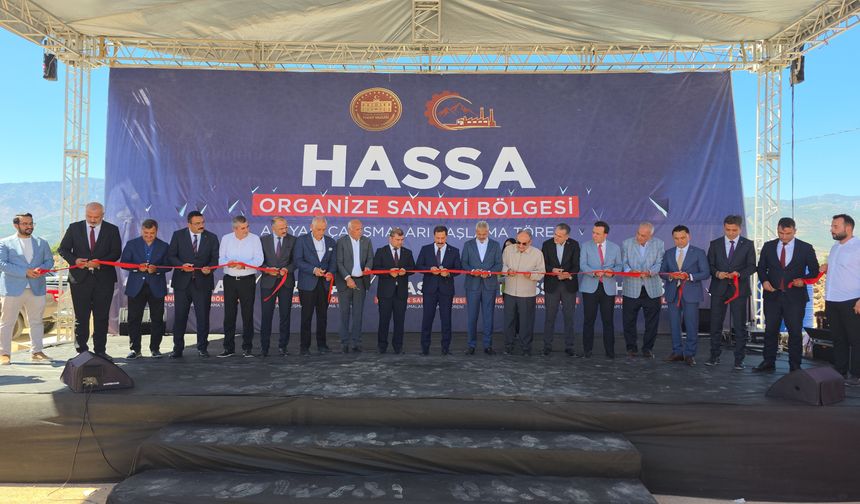 Hassa OSB'nin altyapı çalışmalarına başlandı