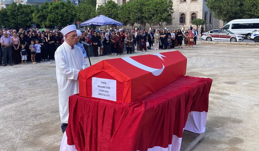 Konya'da hayatını kaybeden uzman çavuşun cenazesi Mersin'de defnedildi