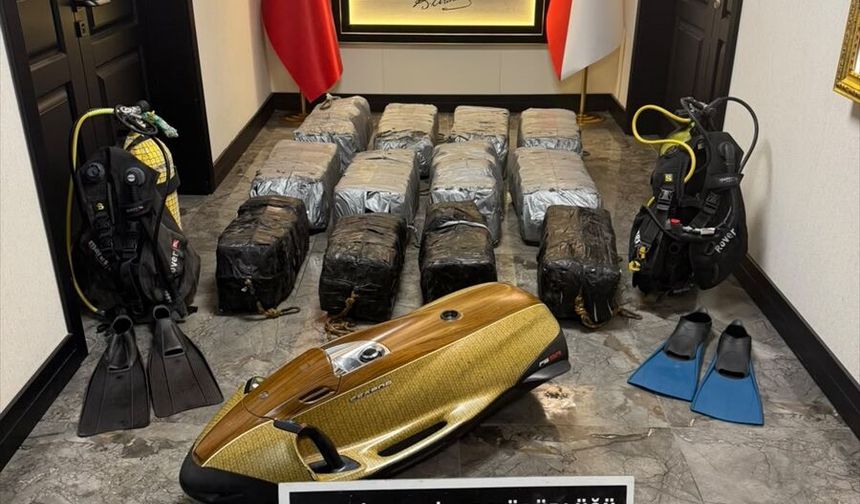 Mersin Limanı'nda kargo gemisindeki aramada 350 kilogram kokain ele geçirildi