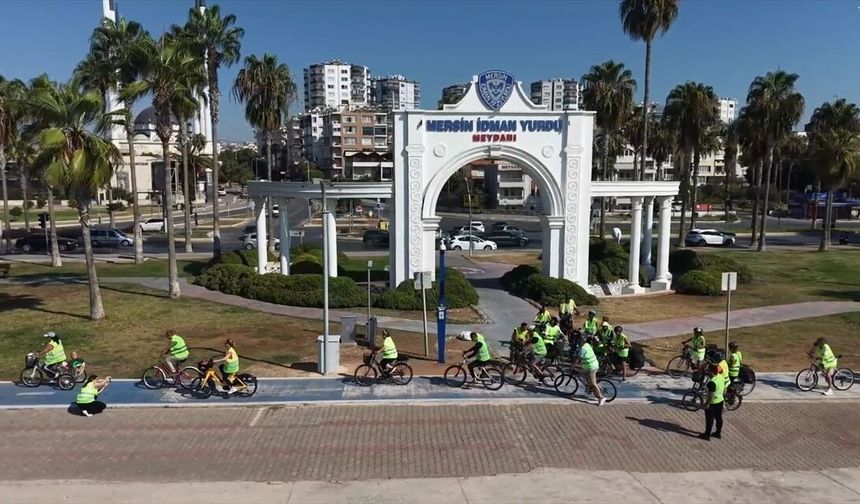 Mersin'de bisiklet pedalları bağımlılıkla mücadele için çevrildi