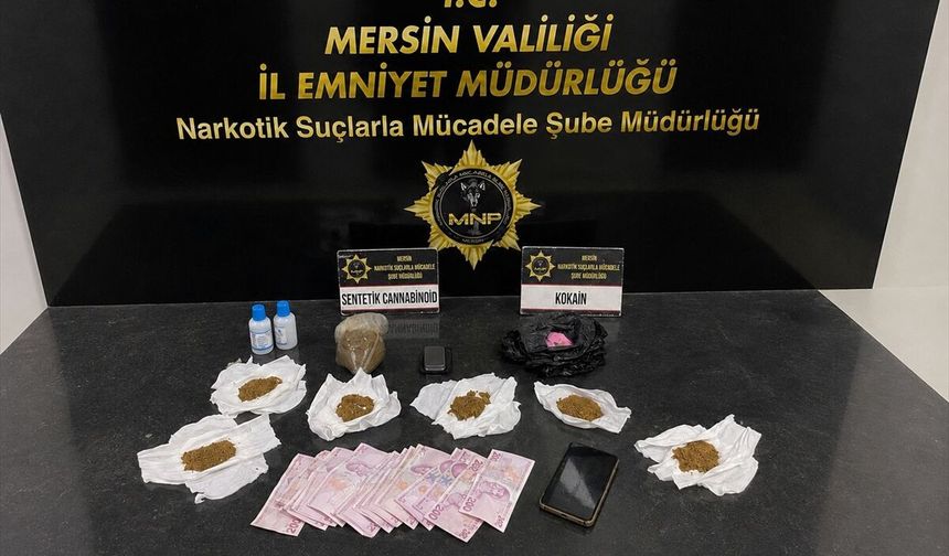 Mersin'de uyuşturucu operasyonunda yakalanan 2 şüpheli tutuklandı