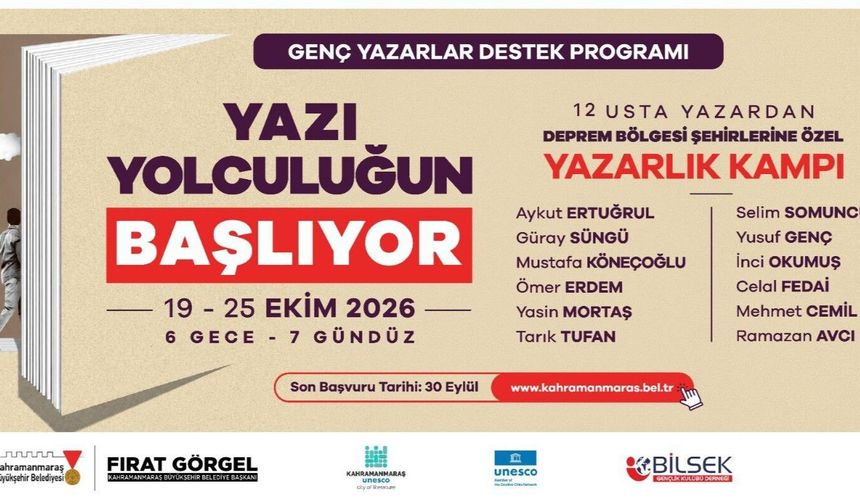 Deprem Bölgesindeki Genç Yazarlar ‘Yazarlık Kampı’nda Buluşuyor