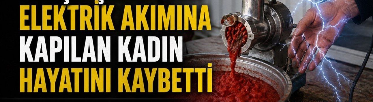 Elbistan’da salça çekerken elektrik akımına kapılan kadın hayatını kaybetti